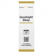 California Gold Nutrition, Goodnight Sleep зі свіжими насінням молочного вівса, звіробоєм, шлемником і травами пасифлори, 30 мл (1 рідк. унція)